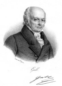 Franz Joseph Gall, deutscher Arzt und Begründer der Phrenologie, um 1820 von Delpech
