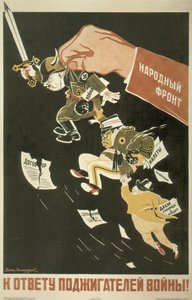 Volksfront. Die Anstifter des Weltkriegs müssen zur Rechenschaft gezogen werden, 1936