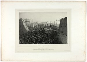 Eroberung der Courtine 6-7, aus Souvenirs d’Italie: Expédition de Rome von Denis Auguste Marie Raffet