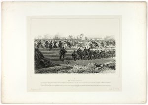 Hinterhalt der leichten Infanterie, aus Souvenirs d’Italie: Expédition de Rome von Denis Auguste Marie Raffet