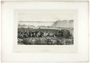 Sapping in voller Aktion, aus Souvenirs d’Italie: Expédition de Rome von Denis Auguste Marie Raffet