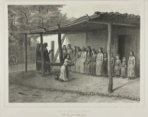 Schule für junge Tartarenmädchen von Denis Auguste Marie Raffet