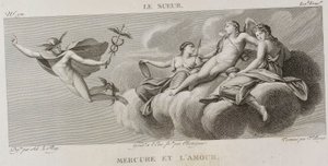 Merkur und die Liebe, nach Eustache Le Sueur von Denis Sebastien Leroy