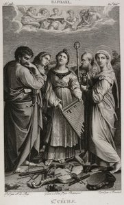 Denis-Sébastien Leroy, Chataigner und Bovinet - Heilige Cäcilia, nach Raphael - 1802-1815 von Denis Sebastien Leroy