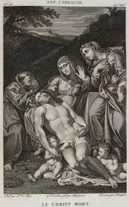 Der tote Christus, nach Annibale Carracci von Denis Sebastien Leroy