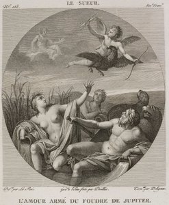 Amor bewaffnet mit Jupiters Blitz, nach Eustache Le Sueur