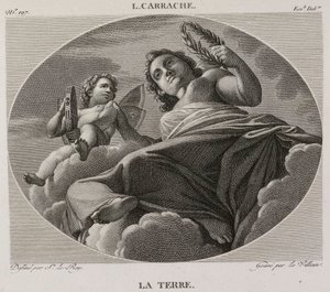 Die Erde, nach Ludovico Carracci von Denis Sebastien Leroy