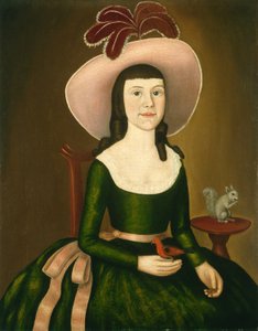 Miss Denison aus Stonington, Connecticut, möglicherweise Matilda Denison, um 1790 von Denison Limner