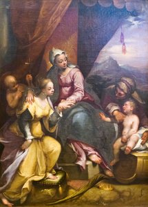 Die mystische Hochzeit der Hl. Katharina von Denys Calvaert or Calvart