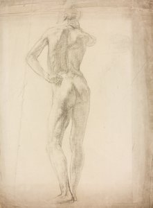 Studie einer männlichen Figur von Derwent Lees