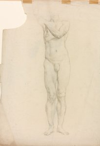 Studie einer männlichen Figur von Derwent Lees