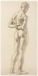Studie einer männlichen Figur, um 1906-07 von Derwent Lees
