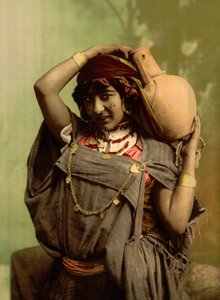 Eine Beduinenfrau, Tunis, Tunesien