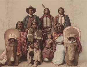 Ute-Häuptling Severo und Familie, ca. 1885, veröffentlicht 1899. Schöpfer: Detroit Photographic Company, Charles A. Nast