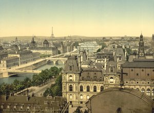 Panorama der sieben Brücken, Paris, ca. 1890 von Detroit Publishing Co.