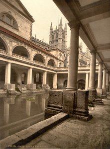 Römische Bäder und Abtei, Bath, ca. 1890-1900 von Detroit Publishing Co.