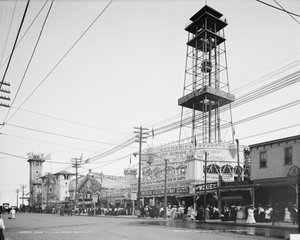 Surf Avenue, Coney Island, ca. 1904 (s/w Foto)