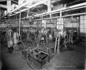 Der Testraum, Leland & Faulconer Manufacturing Company, Detroit von Detroit Publishing Co.
