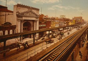 The Bowery, New York City, ca. 1900 (Photochrom) von Detroit Publishing Co.