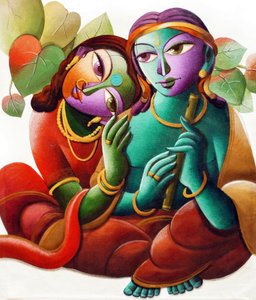 Krishna Radha göttliche Liebe