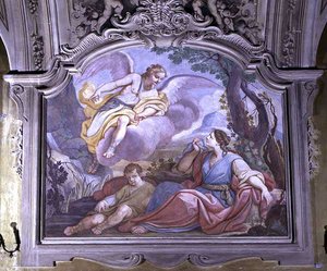 Hagar und Ismael in der Wüste, aus dem Refektorium