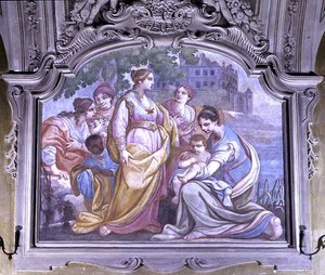 Moses aus dem Fluss gerettet, aus dem Refektorium