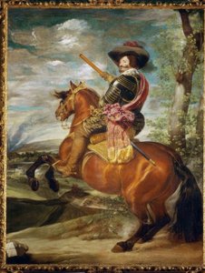 Conde Duque de Olivares zu Pferde von Diego Velázquez
