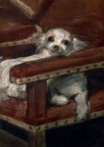 Infant Philipp Prosper (Ausschnitt: kleiner Hund) von Diego Velázquez