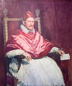 Papst Innozenz X., genannt Giambattista Pamfili von Diego Velázquez