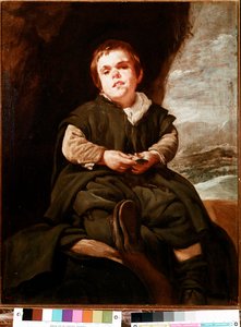 Porträt von Don Francisco Lezcano, Zwerg am Hof von Spanien von Diego Velázquez