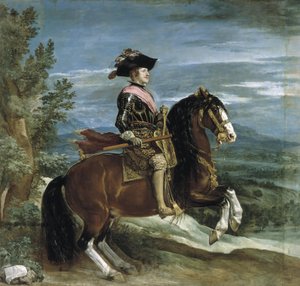 Reiterporträt von König Philipp IV. von Spanien von Diego Velázquez
