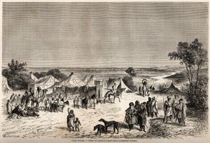 Ein Touareg-Lager von Dieudonne Auguste Lancelot