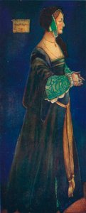 Eine Frau aus der Zeit Heinrichs VIII., 1907 von Dion Clayton Calthrop