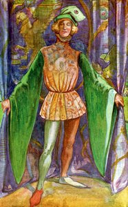 Männerkostüm zur Zeit von Heinrich V (1413 -1422) von Dion Clayton Calthrop