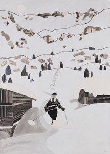 Skifahren zum Mittagessen