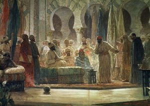 Abd al-Rahman III. (891-961) empfängt den Botschafter