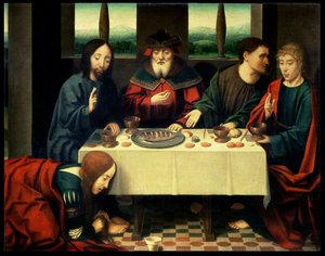 Christus im Haus des Simon des Pharisäers von Dirck (follower of) Bouts