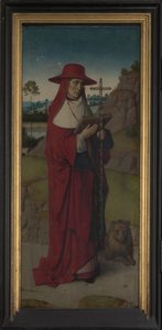 Der heilige Hieronymus, rechter Flügel des Triptychons des heiligen Erasmus, ca. 1460 von Dirck Bouts