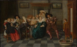 Ein Bankett von Dirck Hals