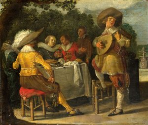 Eine Gartenparty