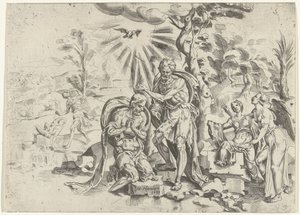 Taufe Christi von Dirck Volckertsz. Coornhert (attributed to)