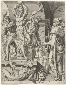 Geißelung Christi von Dirck Volckertsz. Coornhert (attributed to)