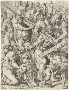 Kreuztragung von Dirck Volckertsz. Coornhert (attributed to)
