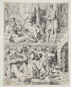 Joseph deutet die Träume des Butlers und des Bäckers