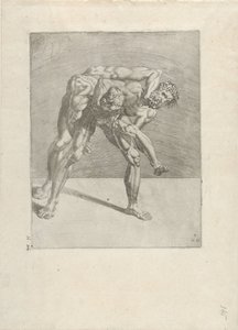 Zwei Ringer von Dirck Volckertsz. Coornhert