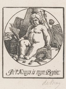 Christuskind umgeben von Leidenswerkzeugen von Dirck de Bray