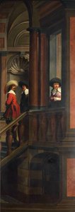 Eine siebenteilige dekorative Sequenz: Die Außentreppe