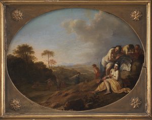 Nymphen in einer Landschaft von Dirck van der Lisse