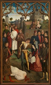 Die Gerechtigkeit von Kaiser Otto III.: Enthauptung des unschuldigen Grafen, 1471-1475 von Dirk Bouts