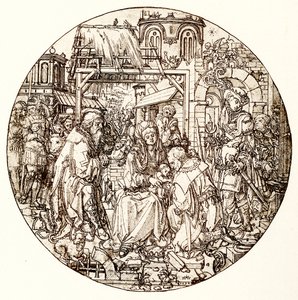 Die Heiligen Drei Könige verehren das Jesuskind von Dirk Jacobsz Vellert